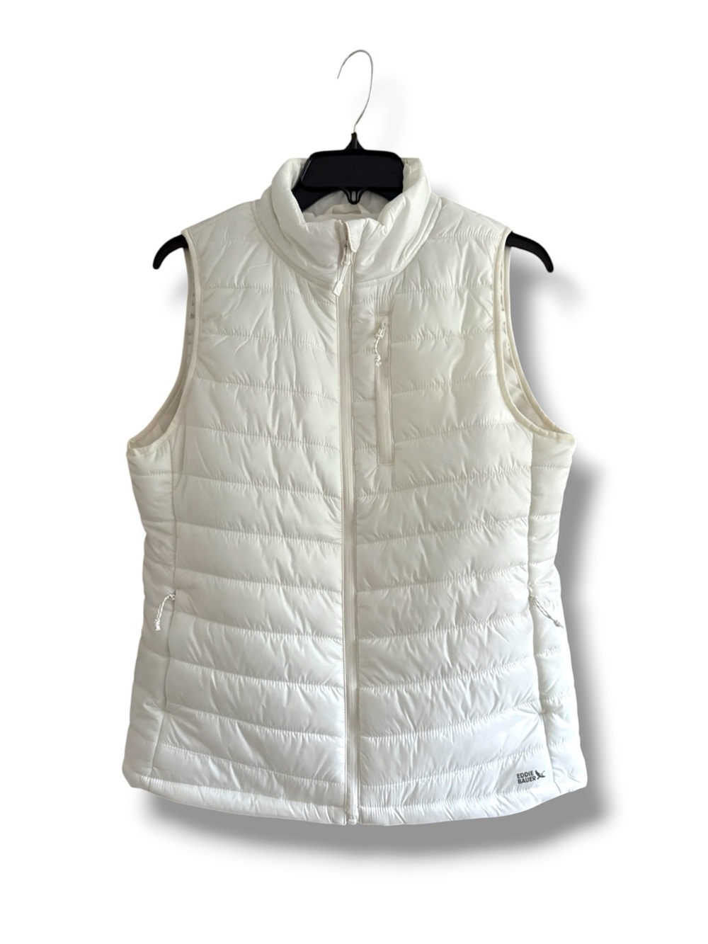Eddie Bauer Womens Alpine Puffer Vest Coconut Milk